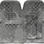 Car Mat  Checker Plate Mat Set Carbon - Image 3