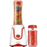 Smoothie Blender Red  500w  0.6 Litre +  0.3 Litre Bottles - Image 7