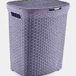 Smartware Laundry Bin With Lid Rattan Grey Or Anthracite - Image 3