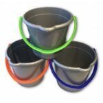 Bucket Drop 12lt Silver + Color Handle - Image 3
