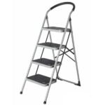 4 WIDE STEP STEEL LADDER- HEAVY DUTY - Image 3