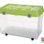 Box W/wheels And Lid Cm.80x45x54h Lt 130 - Image 3