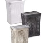 Laundry Hamper “rattan Style” Cm36,5×26,5x47h Lt.30 - Image 3