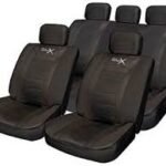 Urban X Leather Look Seat Cover Set-all Black - Image 3