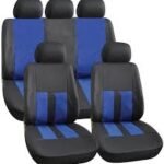 Seat Covers Alaska  Leather Look Black/blue - Image 3
