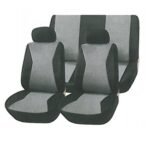Seat Covers 8pcs Arizona Polyester Black/grey - Image 3