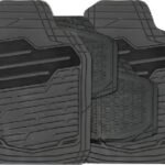 Car Mat Adonia 4 Pce  With Carpet Heel Pad Black - Image 3
