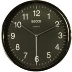 Black Wall Clock 200mm - Image 3