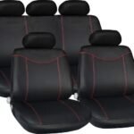 Seat Covers 11 Pce  With Zips In Red