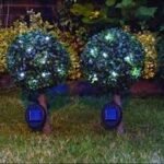 Pair Of 23cm Solar Bay Trees