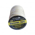 Masking Tape Pk 6 Rolls Of 25mm X 50m