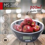 Mesko Kitchen Scale 5kg Black 20x18x5.5 - Image 7