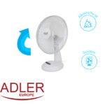 Adler 40cm/ 16" Desk Fan 3 Speed 70w - Image 8