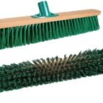 Wood Push Broom Cm.50 Stiff Green Fibre