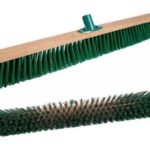Wood Push Broom Cm.80 Stiff Green Fibre