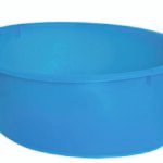 Blue Soft Oval Basin 70 Cm