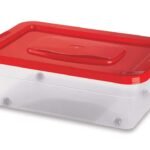 Box Underbed With Wheels And Lid Cm.53x36x17,5h Lt 24