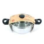Steelpan Casserole Ss W/lid 24cm 17512