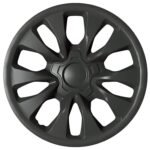 16 "ruby Black Wheel Cover Set Of 4 In Shrink Wrap