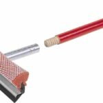 Metal Head Window Cleaner 25cm,wood.handle .42cm Long