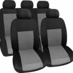 CAR SEAT COVER COMPLETE SET, MONACO GREY/ BLACK