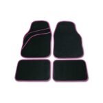Bottari Universal Felt Car Mats With Pink Line