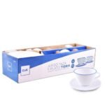 Cok Coffee Set Opal Tigris Blue 24 Cl (set Of 6+6)