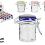 Glass Jar 45g C/ Ceramic Cover Color Ass.