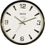 Wall Clock Battery Power ,housing Circular Plastic Sleeve,silver Color