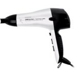WHITE HAIR DRYER 2000W AIR NOZZLE RUBBER COATED 