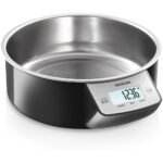 Black Kitchen Scale With Removable Bowl