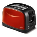 Red Toaster 2 Slice Stainless Steel