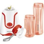 Smoothie Blender Red  500w  0.6 Litre +  0.3 Litre Bottles - Image 3