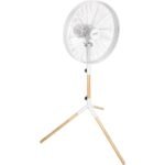 Metal Fan With Wood Stand 50w 40cm - Image 3