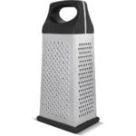LAMART GRATER 4-SIDED STAINLESS GRATER FOR THE MANUAL GRATING OF CHEES - Image 3