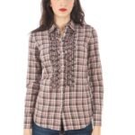 FRED PERRY LONG SLEEVE SHIRT PINK WOMAN