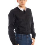 PAPETE MEN LONG SLEEVE SHIRT BLACK - Image 3