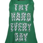SILVIAN HEACH GREEN WOMAN TANK
